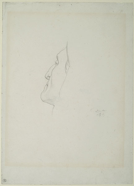 'Study for 'Cimabue's Celebrated Madonna...': Head of Dante