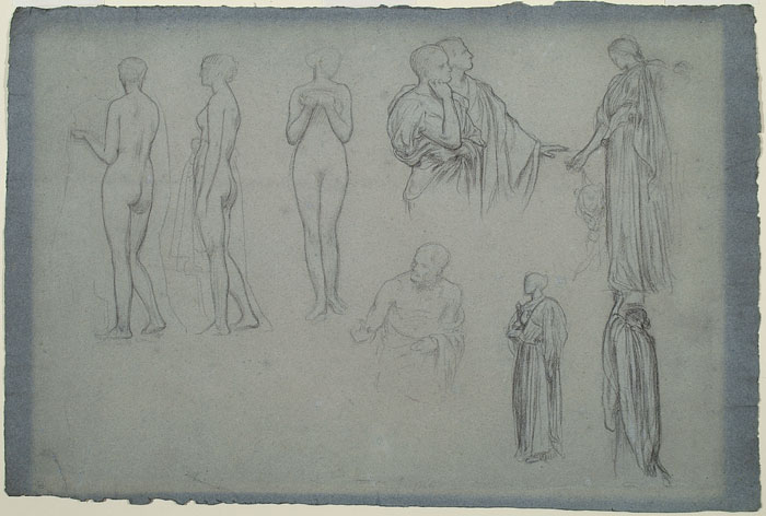Study for 'The Syracusan Bride': Male and Female Figures