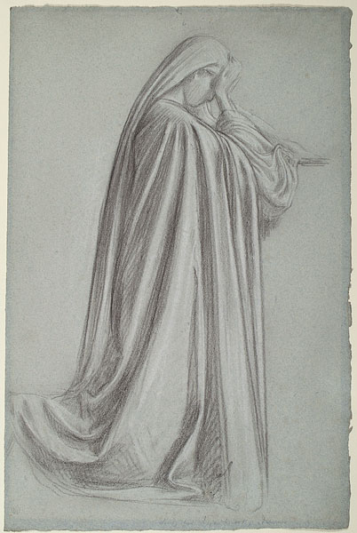 Study for 'The Wise and Foolish Virgins': Drapery for Female Figure