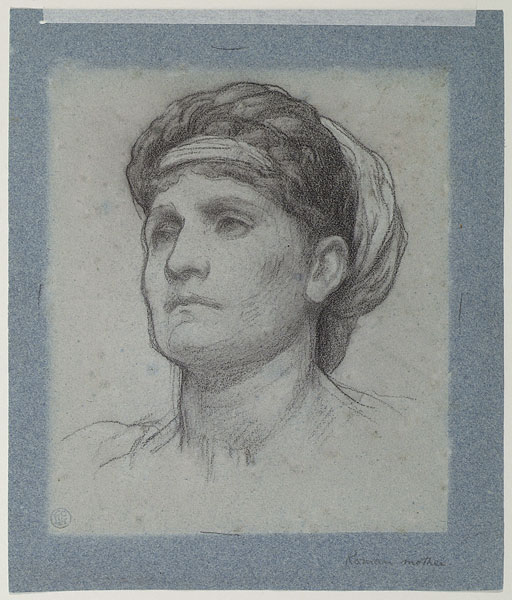 Study for 'Clytemnestra': Head of Clytemnestra