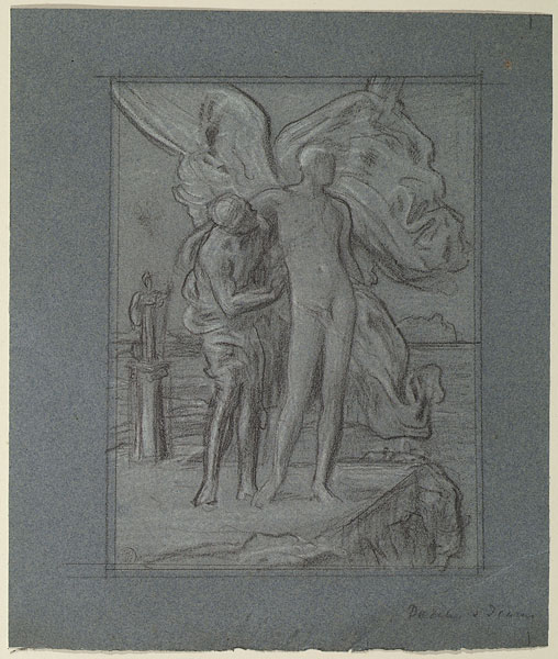 Study for 'Daedalus and Icarus': Composition