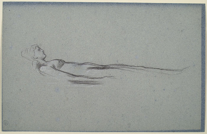 Study for 'Hercules Wrestling with Death for the Body of Alcestis': Alcestis