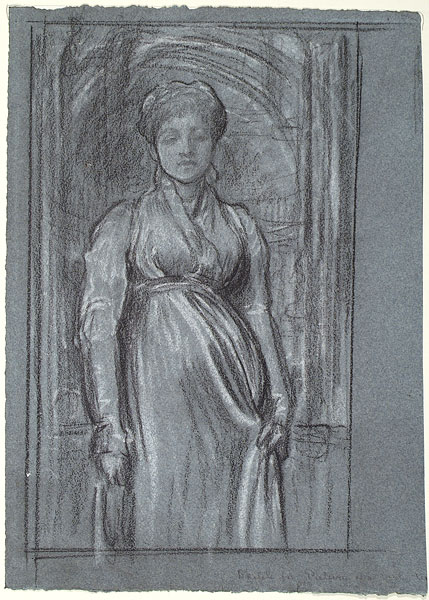 Study for 'After Vespers': Composition