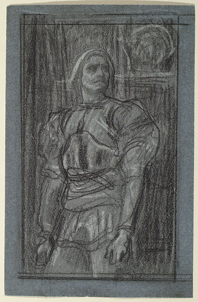 Study for 'A Condottiere': Composition