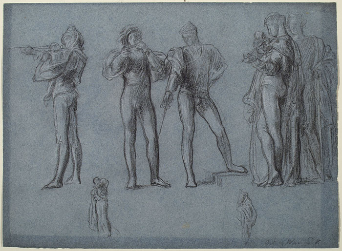 Study for 'The Arts of Industry as Applied to War': Male Figures