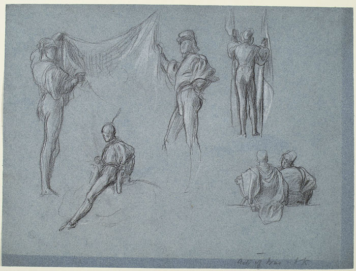 Study for 'The Arts of Industry as Applied to War': Male Figures