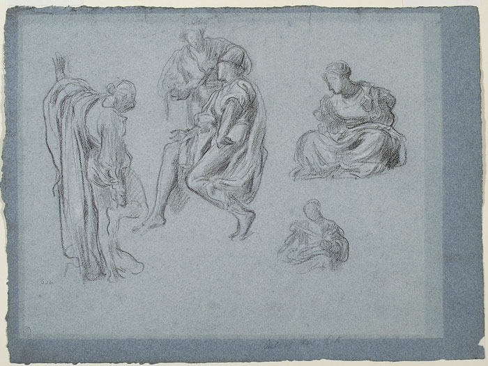 Study for 'The Arts of Industry as Applied to War': Male and Female Figures