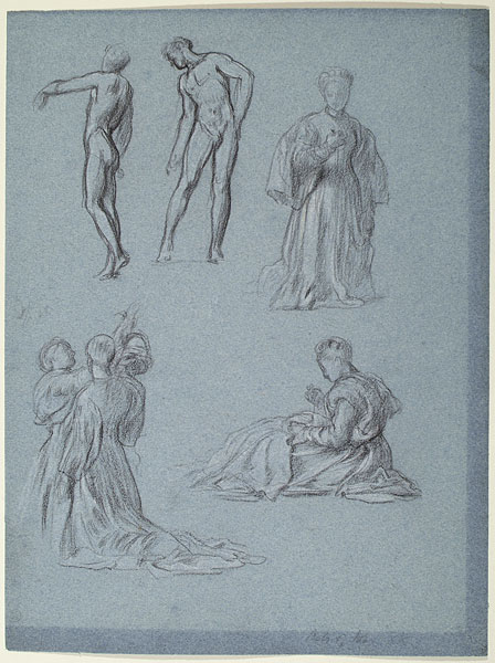 Study for 'The Arts of Industry as Applied to War': Male and Female Figures