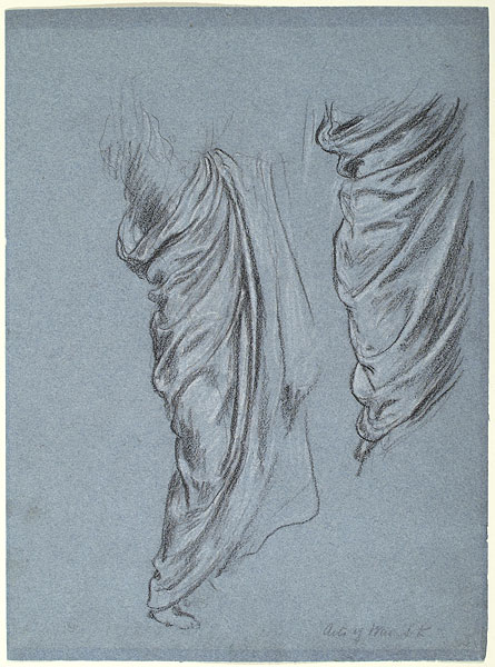 Study for 'The Arts of Industry as Applied to War': Drapery for Male Figure