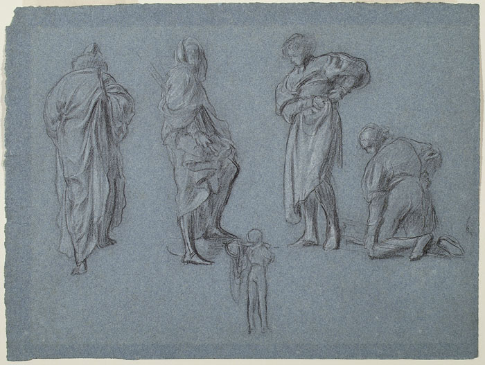 Study for 'The Arts of Industry as Applied to War': Male Figures, Boy