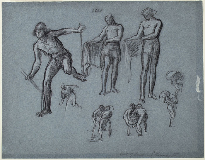 Study for 'The Arts of Industry as Applied to Peace': Male Figures