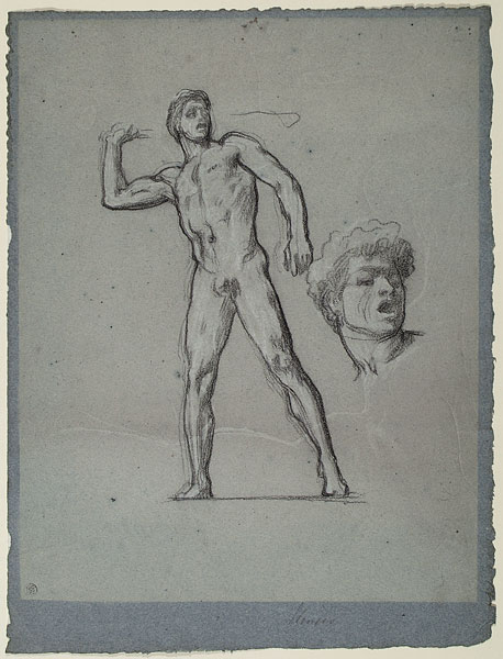 Study for 'Eastern Slinger..': Male Figures