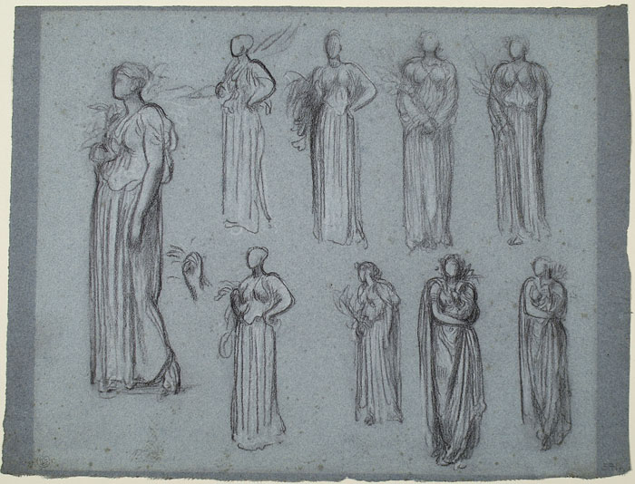 Study for 'The Daphnephoria': Figures