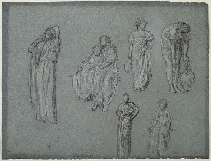 Study for 'The Daphnephoria': Female Figures and Children