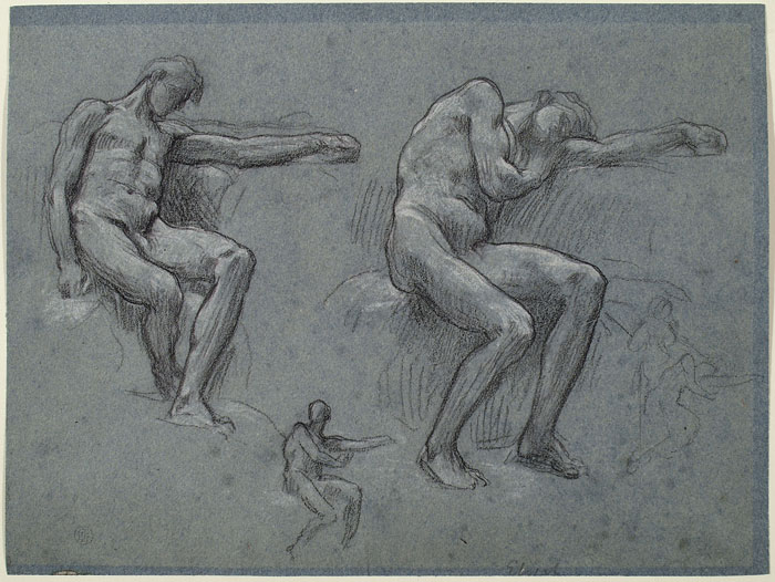 Study for 'Elijah in the Wilderness': Elijah