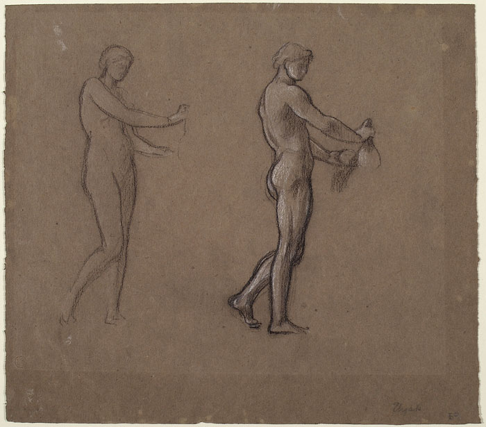 Study for 'Elijah in the Wilderness': Angel