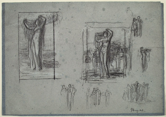 Studies for 'Phryne at Eleusis': Compositions, Figures