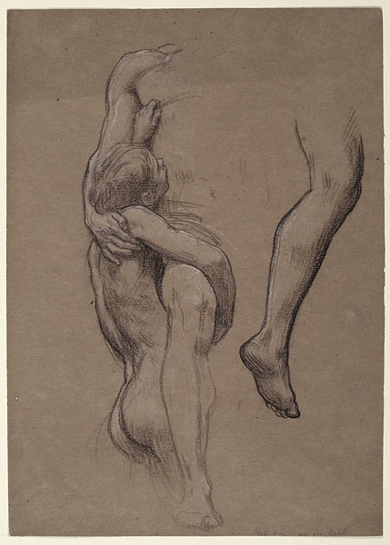 Study for 'And the sea gave up the dead which were in it': Male Figures