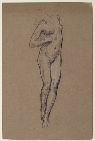 Study for 'And the sea gave up the dead which were in it': Female Figure