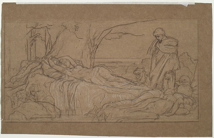 Study for 'Cymon and Iphigenia': Composition