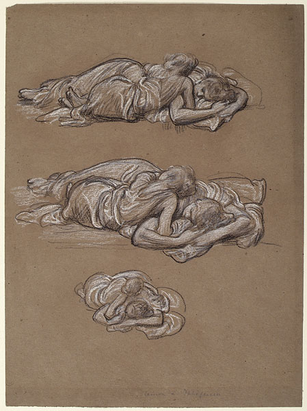 Study for 'Cymon and Iphigenia': Female Figures