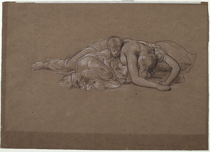 Study for 'Cymon and Iphigenia': Sleeping Female Figures