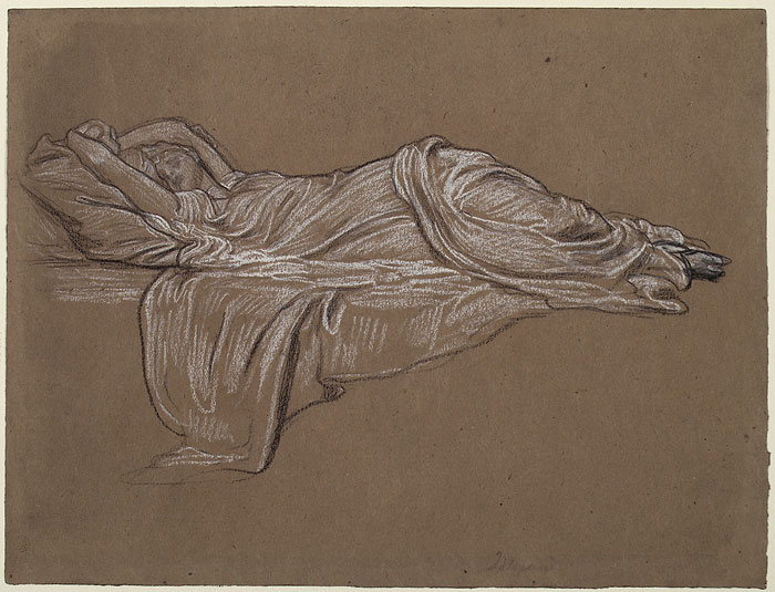 Study for 'Cymon and Iphigenia': Iphigenia