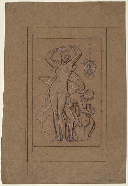 Study for 'The Marquand Ceiling': Terpsichore and Boy