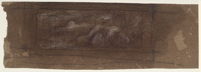 Study for 'Leander Drowned': Composition