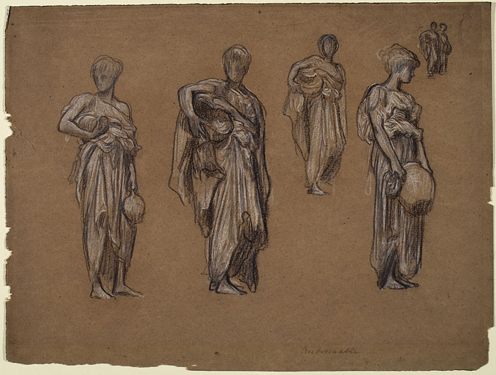 Study for 'Captive Andromache': Female Figures with Pitchers