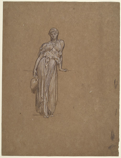 Study for 'Captive Andromache': Female Figure with Pitcher