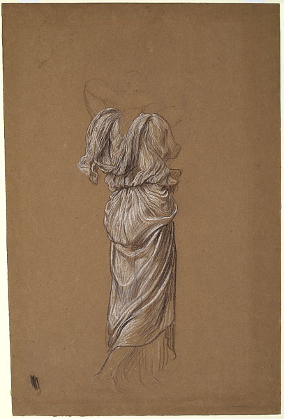 Study for 'Captive Andromache': Drapery for Female Figure