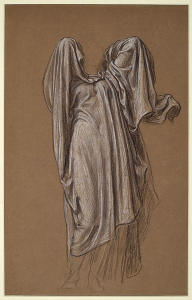 Study for 'Captive Andromache': Drapery for Female Figure