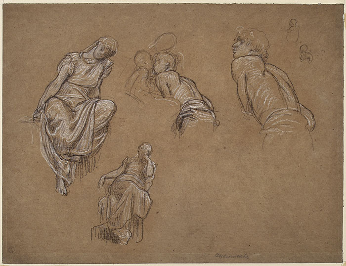 Study for 'Captive Andromache': Male and Female Figures