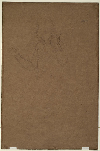Study for 'Captive Andromache': Male Figure