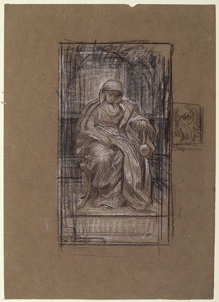 Study for 'Tragic Poetess': Composition