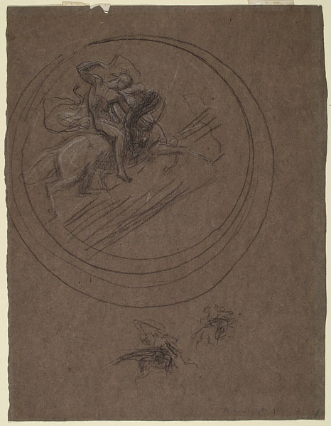 Study for 'Perseus on Pegasus': Composition, Perseus and Pegasus