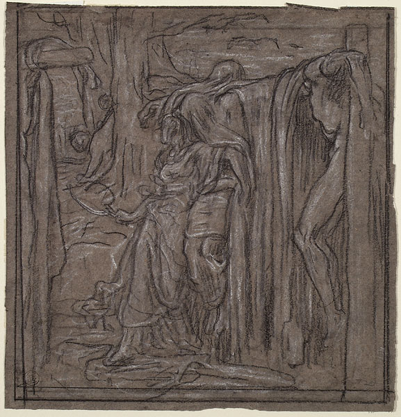Study for 'Rizpah': Composition