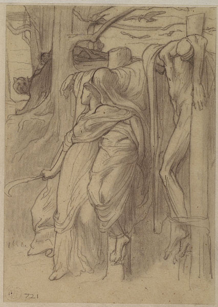 Study for 'Rizpah': Composition