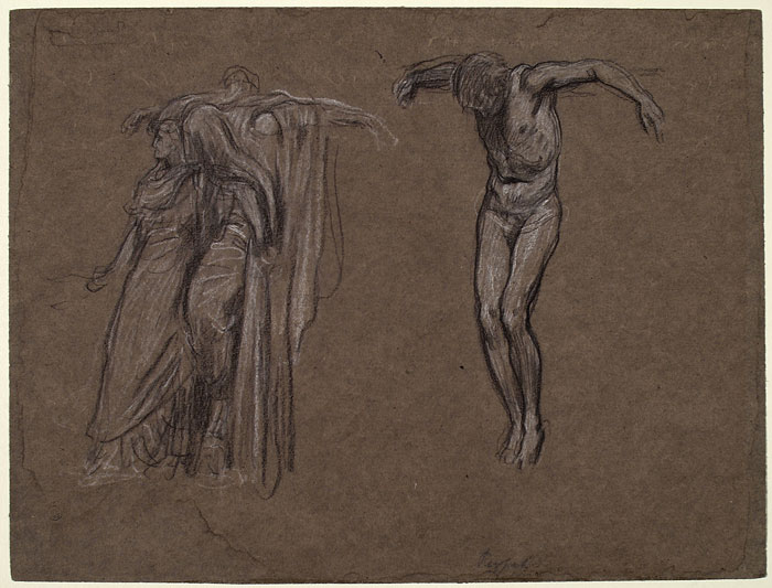 Study for 'Rizpah': Rizpah, Male Figures