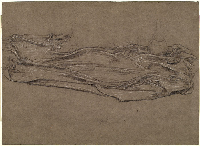 Study for 'Rizpah': Drapery and Pitcher