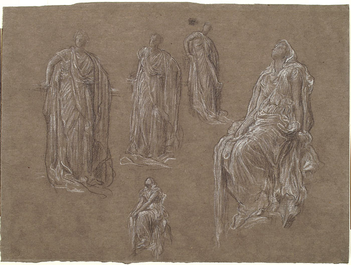 Study for 'The Spirit of the Summit': Female Figures