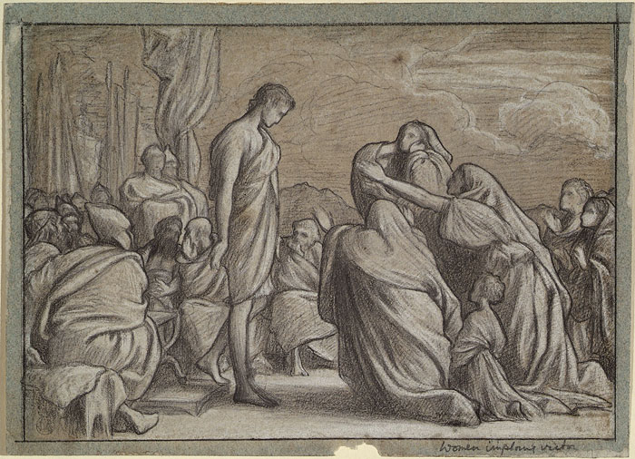 Study for 'The Family of Darius before Alexander': Composition