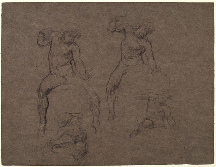 Study for 'Perseus on Pegasus': Perseus