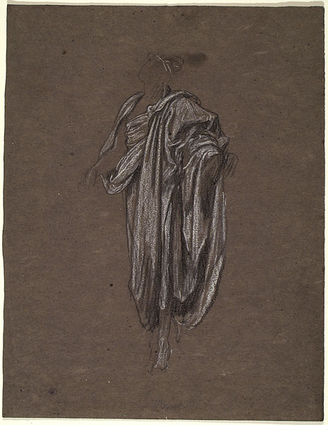 Study for 'Return of Persephone': Drapery for Hermes