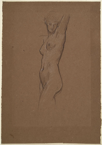 Study for 'The Bath of Psyche': Female Figure