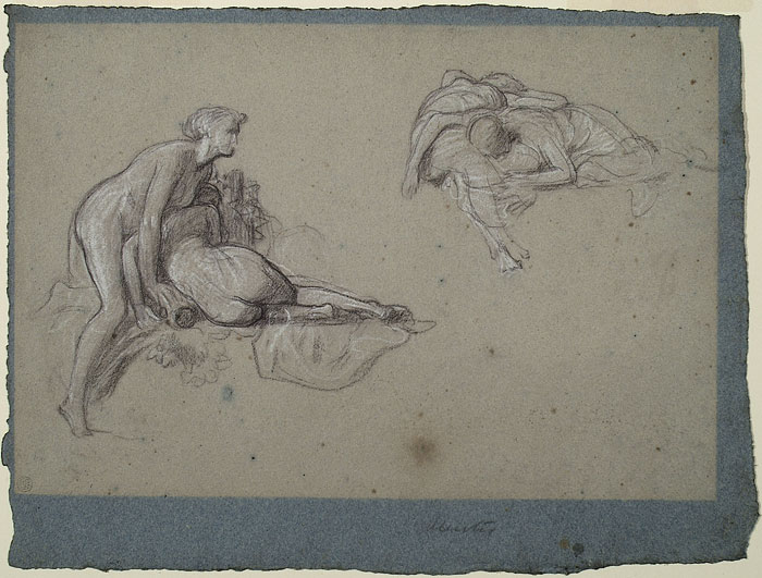 Study for 'Hercules Wrestling with Death for the Body of Alcestis': Alcestis