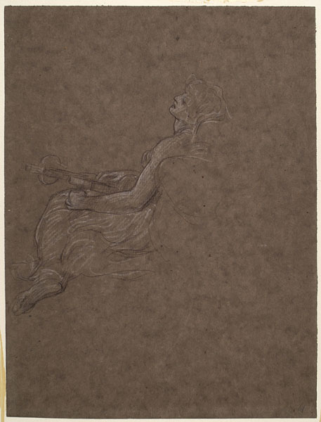 Study for 'The Garden of Hesperides': Sketch, head of a young woman, profile