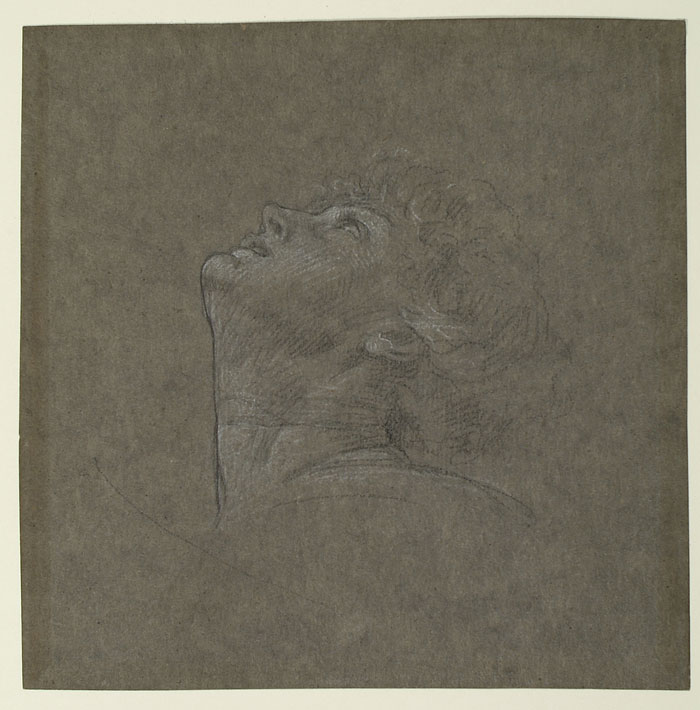 Study for 'Return of Persephone': Head of Persephone