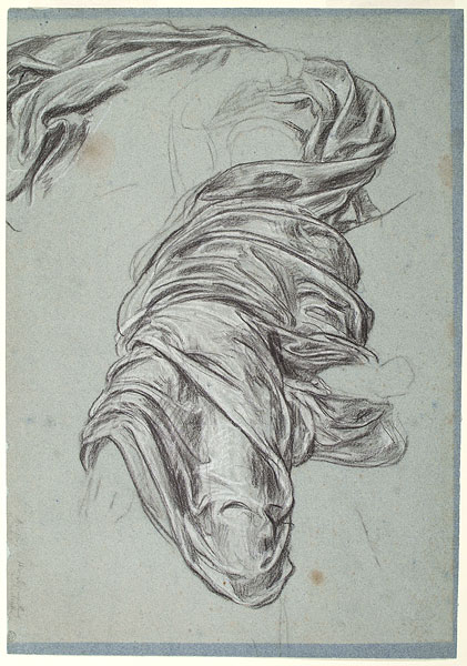 Study for 'Hercules Wrestling with Death for the Body of Alcestis': Drapery for Death